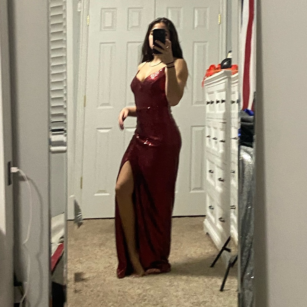 Red prom dress